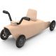 Porteur + draisienne bébé quad en bois made in France