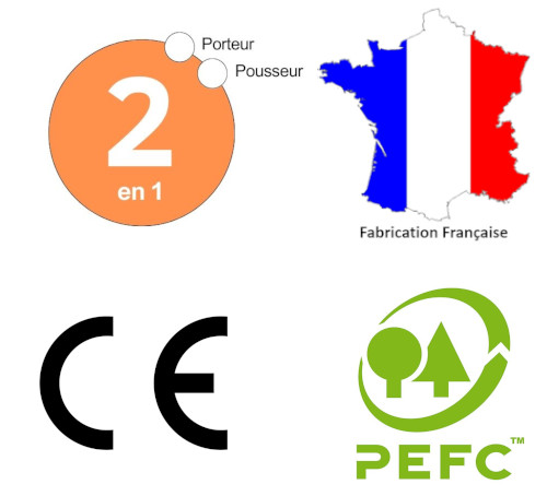 Logos made in France CE PEFC