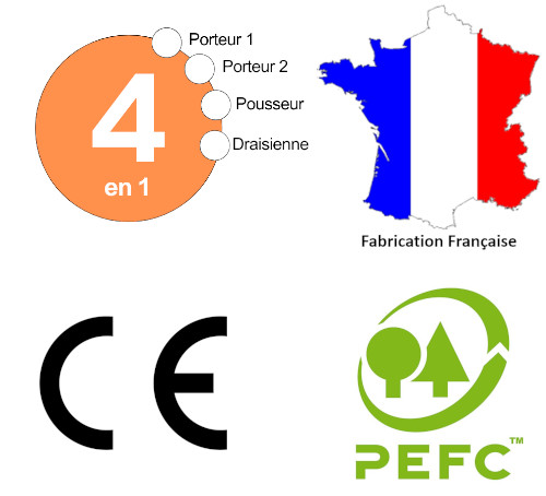 Logos made in France CE PEFC