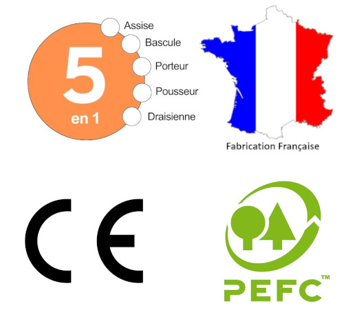 Logos made in France CE PEFC