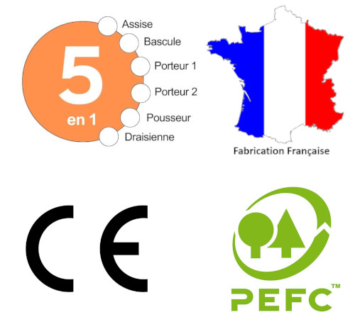 Logos made in France CE PEFC